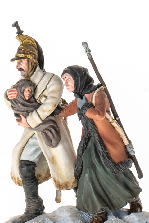 Dragoon with Woman and Child