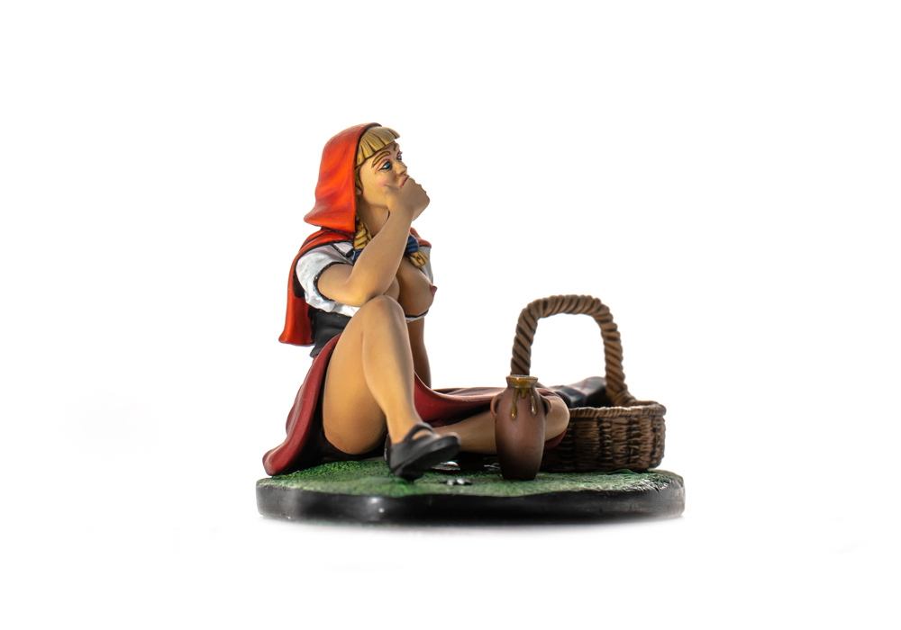 1/32 Scale Little Red Riding Hood 54mm Model High Quality Resin Kit 