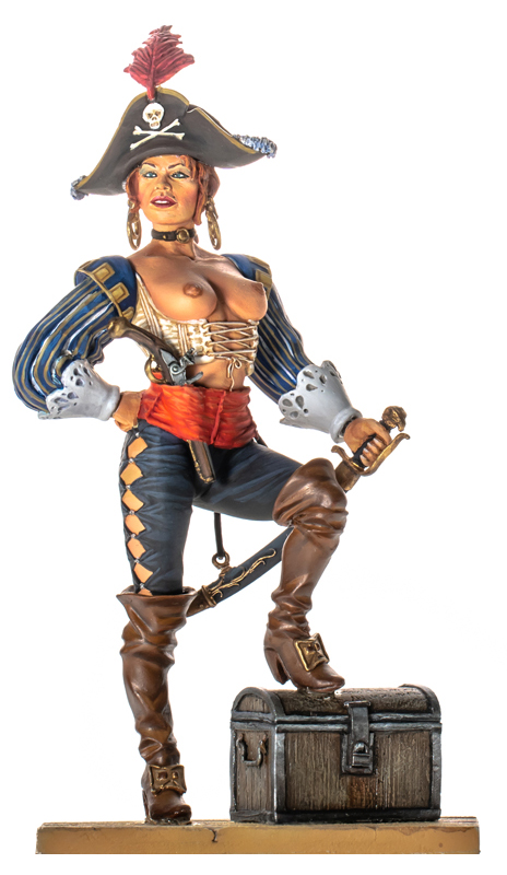 G026 Pirate Girl Andrea Miniatures 1 22 Scale 80mm Metal Miniature for sale online 