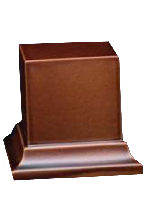 Peana de madera marrón, 40x40x50mm