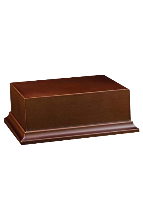 Peana de madera marrón,  120x100x50mm