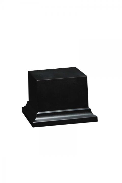 Wooden Base Black, 50x50x50mm