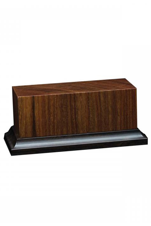 Peana de madera noble de Pao Rosa, 105x45x50mm