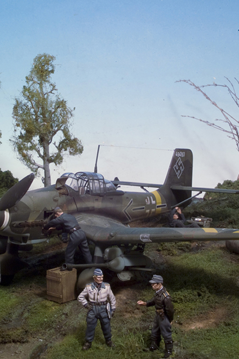 Stuka 1942 en reparación