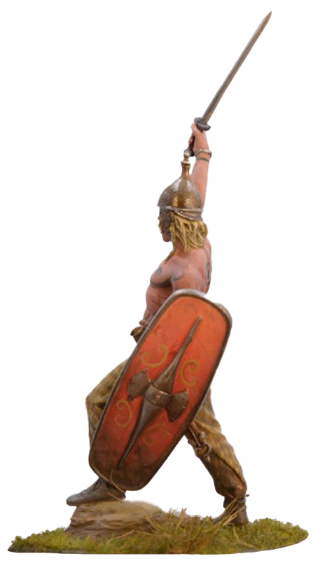 Celtic Warrior, 1st. Century B.C. SG-F120 54 mm 1/32, Series General, Andrea Miniatures Catalogue