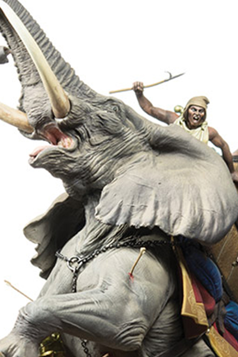 Carthaginian War Elephant Down (Zama, 202 BC)