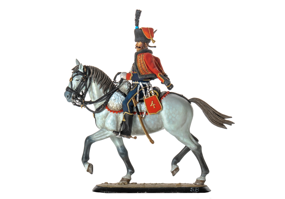 French 4th Hussar | ANDREA The Catalogue Napoleonic 1/30 | S7-F02 mm Wars Andrea | WORLD 54 Miniatures (1813)