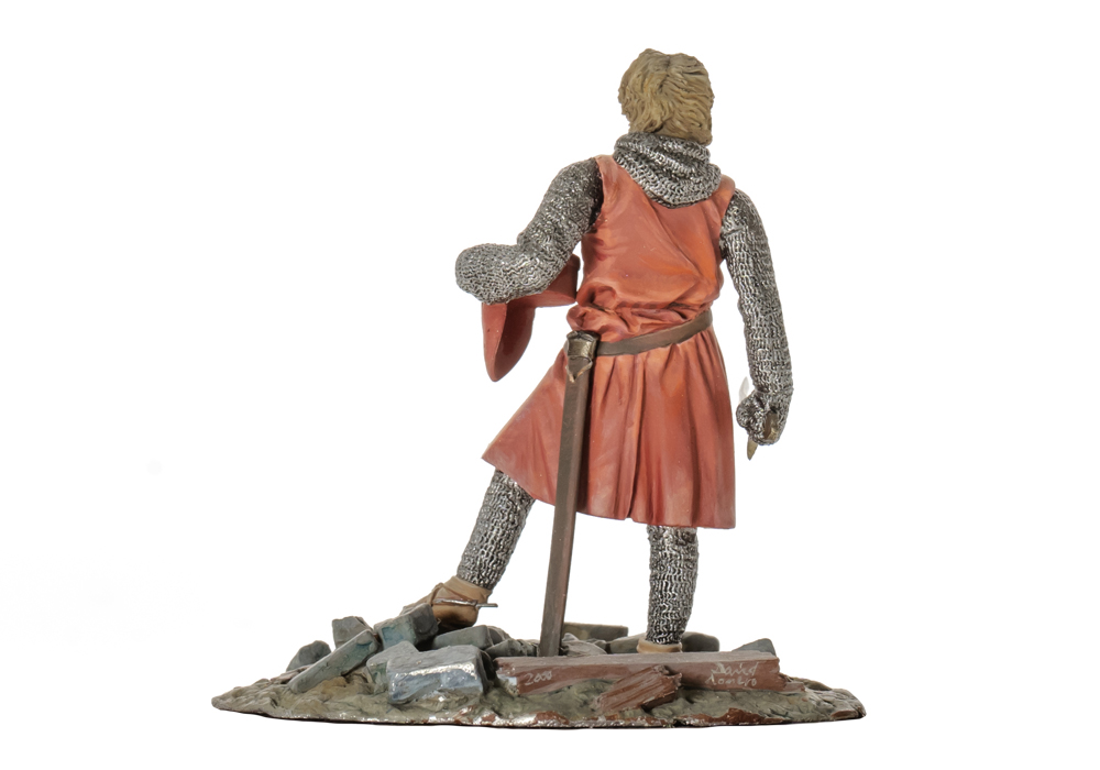 Tin soldier figure Sergeant of the Order of the Knight Templar 1150 54 mm 