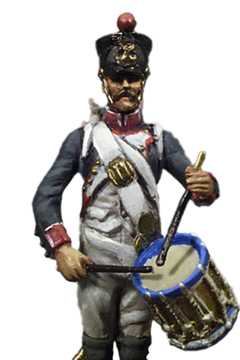 Line infantry, Drummer, 1810. At Attention. <b>(1 UNIT)</b>