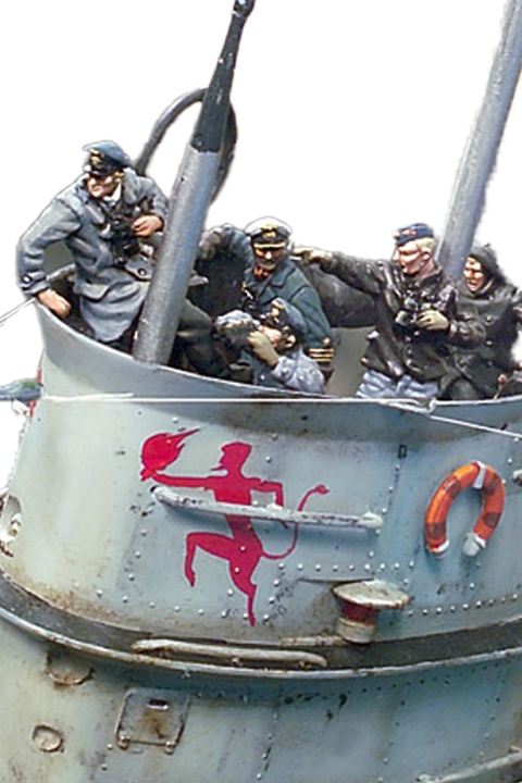 WW II German U-Boat Crew, 1:72