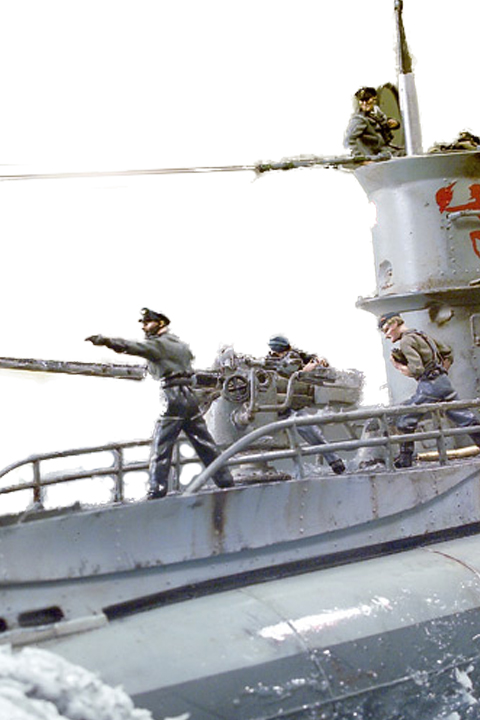 WWII U-Boat Deck Gun Crew